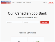 Tablet Screenshot of employmentnews.com